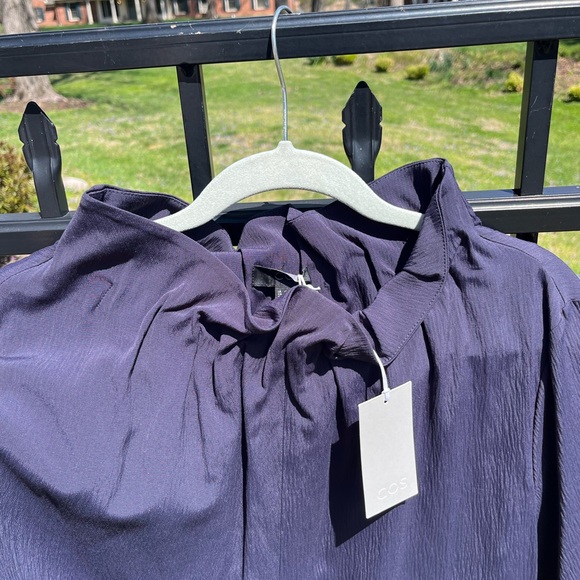 COS Ruffle Neck Shift Dress NWT - Picture 8 of 13